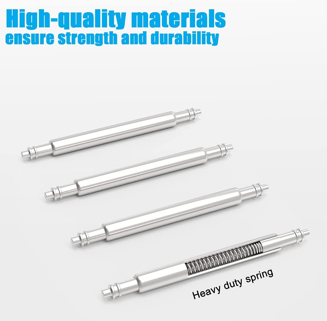 Wellfit Watch Pins, 1.8Mm Thickness Heavy Duty Spring Bar, 4 Pack Stainless Stee