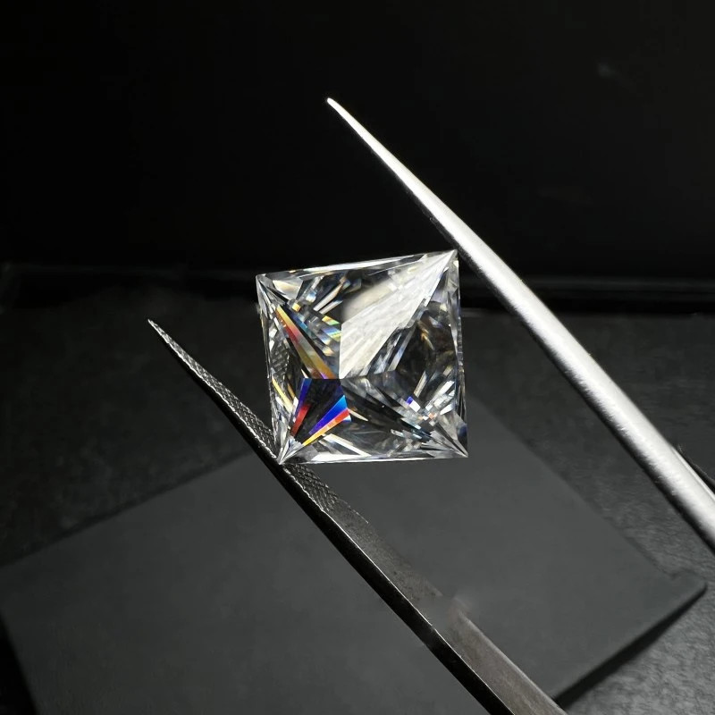 US Pass Test Princess Cut 0.1-5ct Moissanite Loose 1-5pcs GRA VVS1 Wholesale