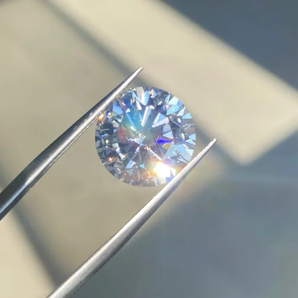 Round 0.1-10ct Moissanite Loose Stones Colorful VVS Gemstones for Jewelry Making