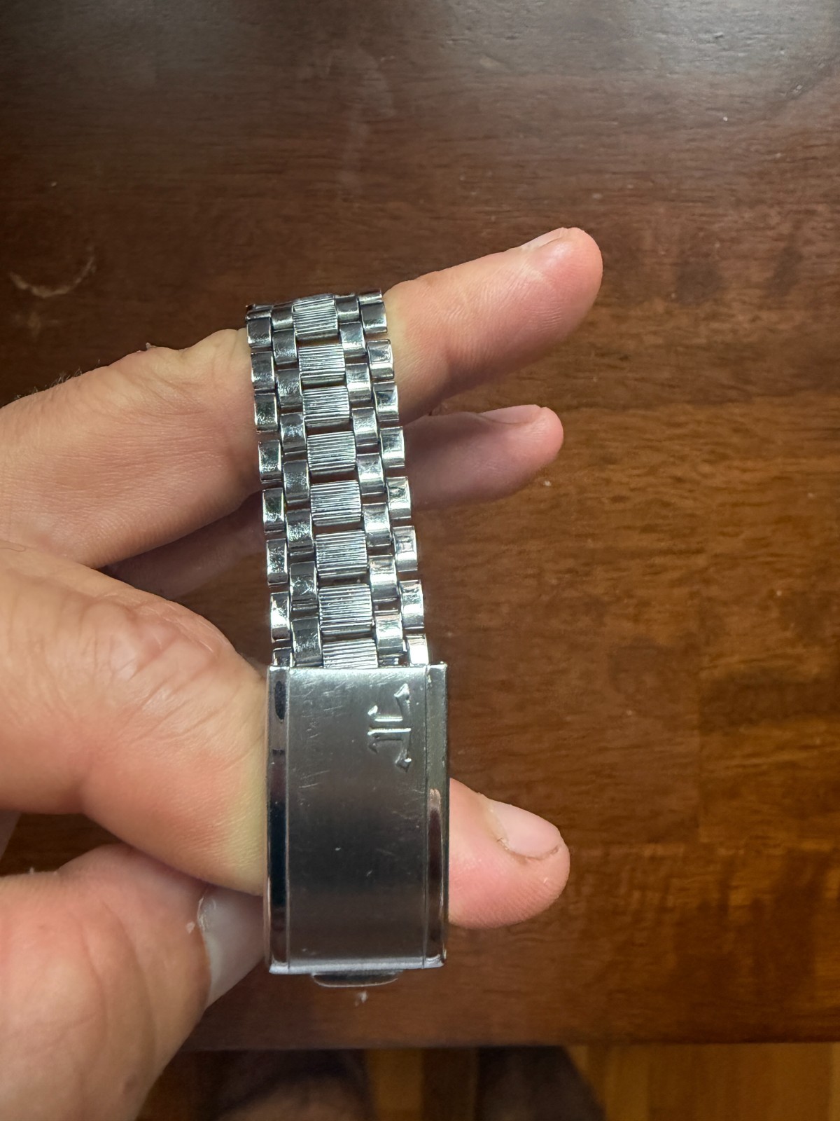Vintage Jaeger-LeCoultre Memovox Stainless Steel with Guy Freres Bracelet