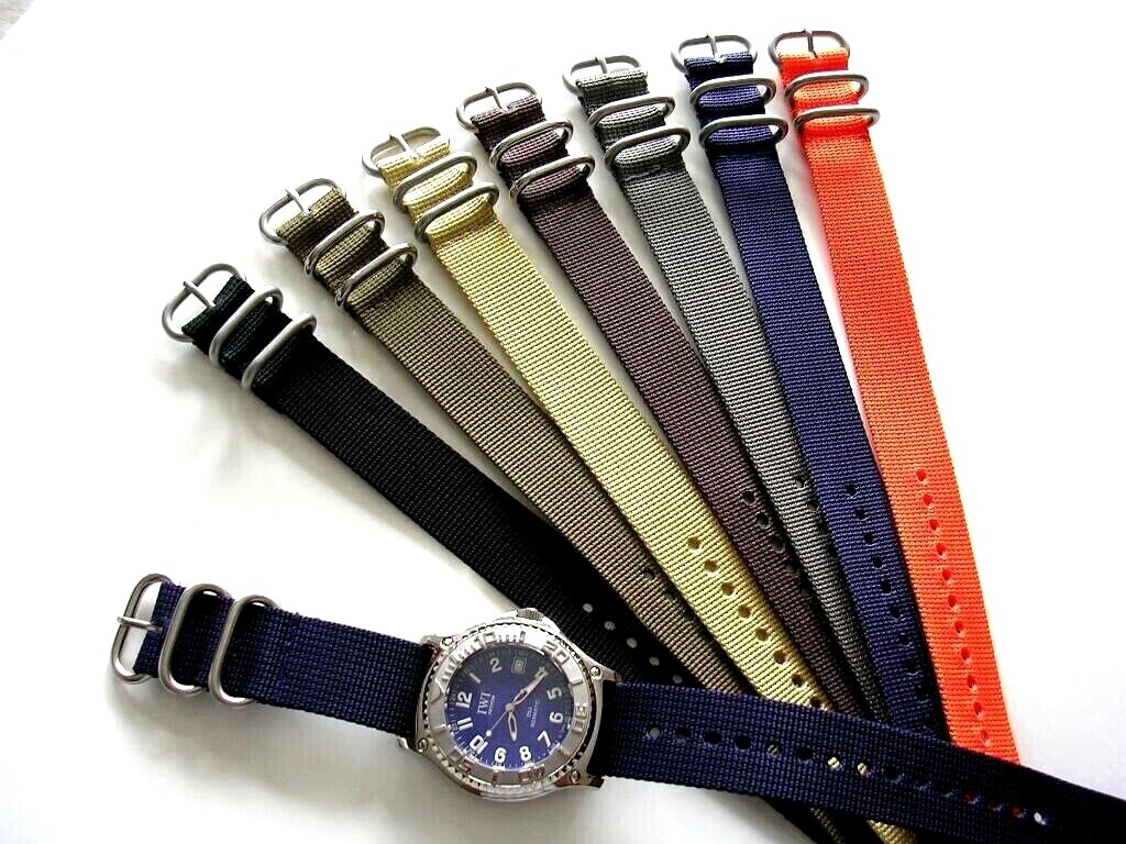1pc NATO® strap UTC SS Ballistic Nylon MoD RAF G10 watch band Bond IW SUISSE USA