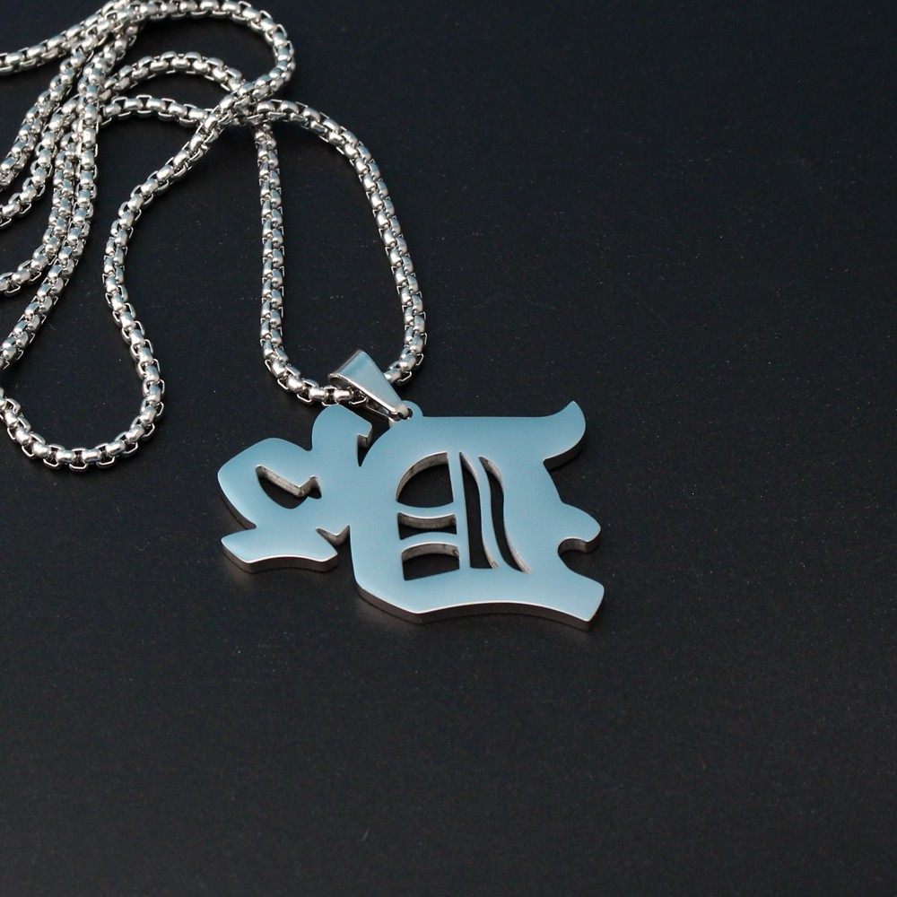 Hip Hop RAPPER D-12 Stainless Steel Necklace Pendants 70cm Chain Free Stan Box