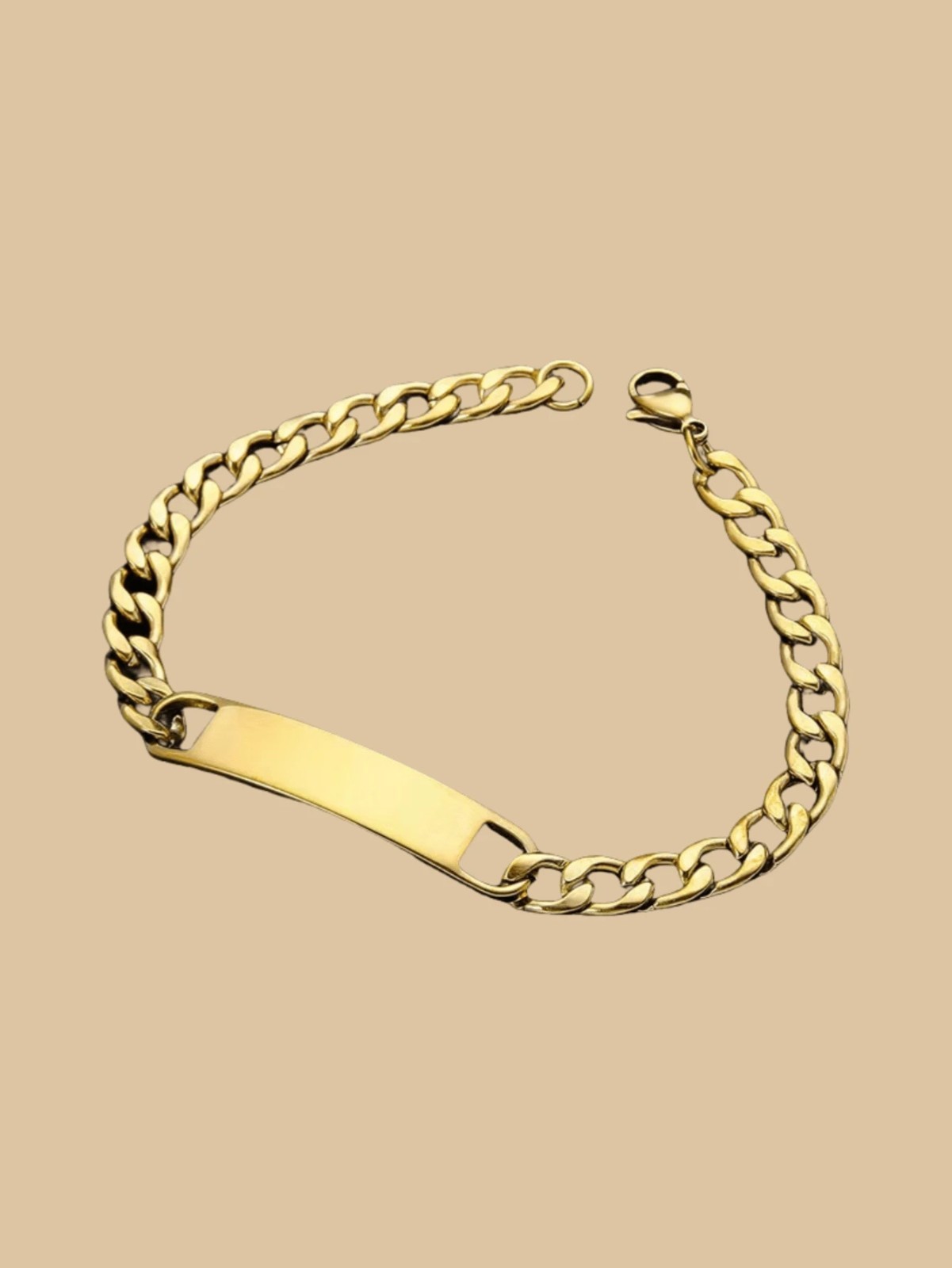 Custom Name Cuban Link Bracelet Couple Personalized Stainless Steel Chain Jewelr