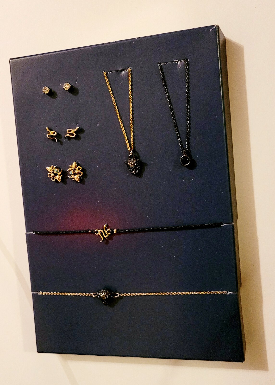 Rachel Roy 7 Days of Adornment Earrings & Necklaces Snake Gift Set $30 New