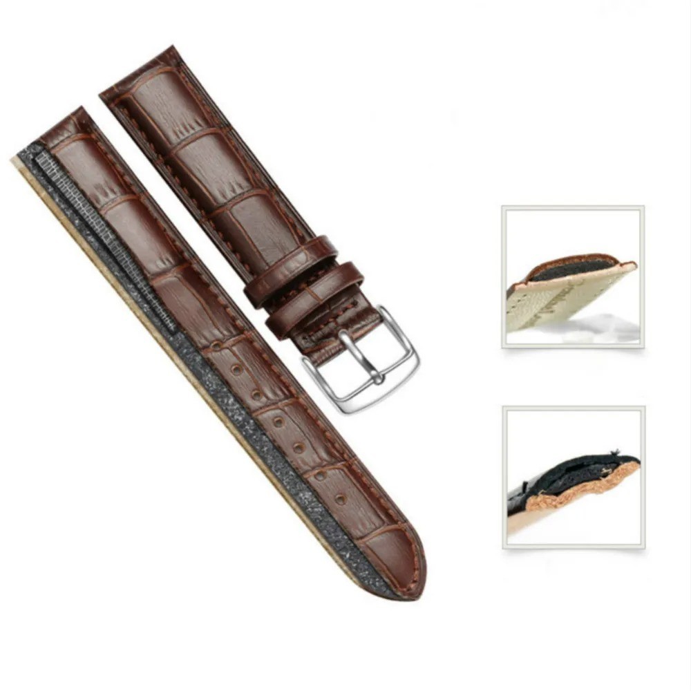 12mm 14mm 16mm 17mm 18mm 20mm 22mm 24mm Genuine Leather Watch Band Strap Bracele