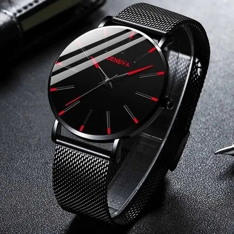 Waterproof Men’s Watch Stainless Steel Quartz Luminous Classic Watches Business