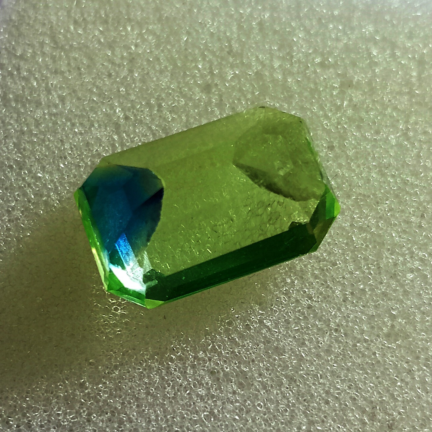 Excellent1 2.10Ct Emerald Cut Natural Pitambri Sapphire Certified Loose Gemstone