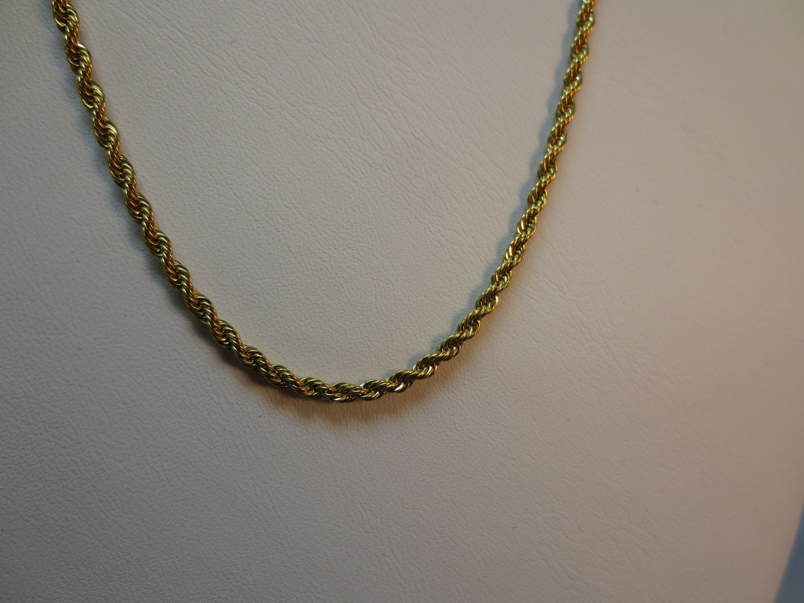 16″-30″ 2.5/3/4/5mm SILVER OR GOLD STAINLESS STEEL ROPE CHAIN USA SELLER