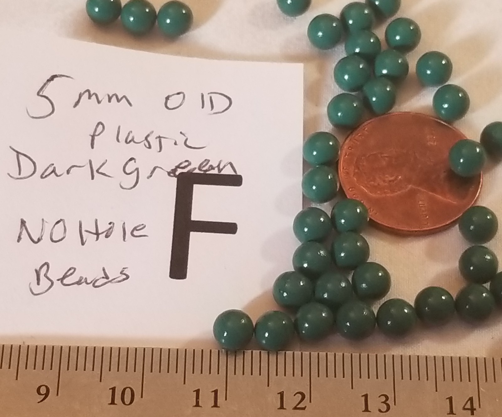 Vtg No Hole 1mm 2mm 3mm + Green Color Ball Bead Jewelry Repair Craft Rhinestone