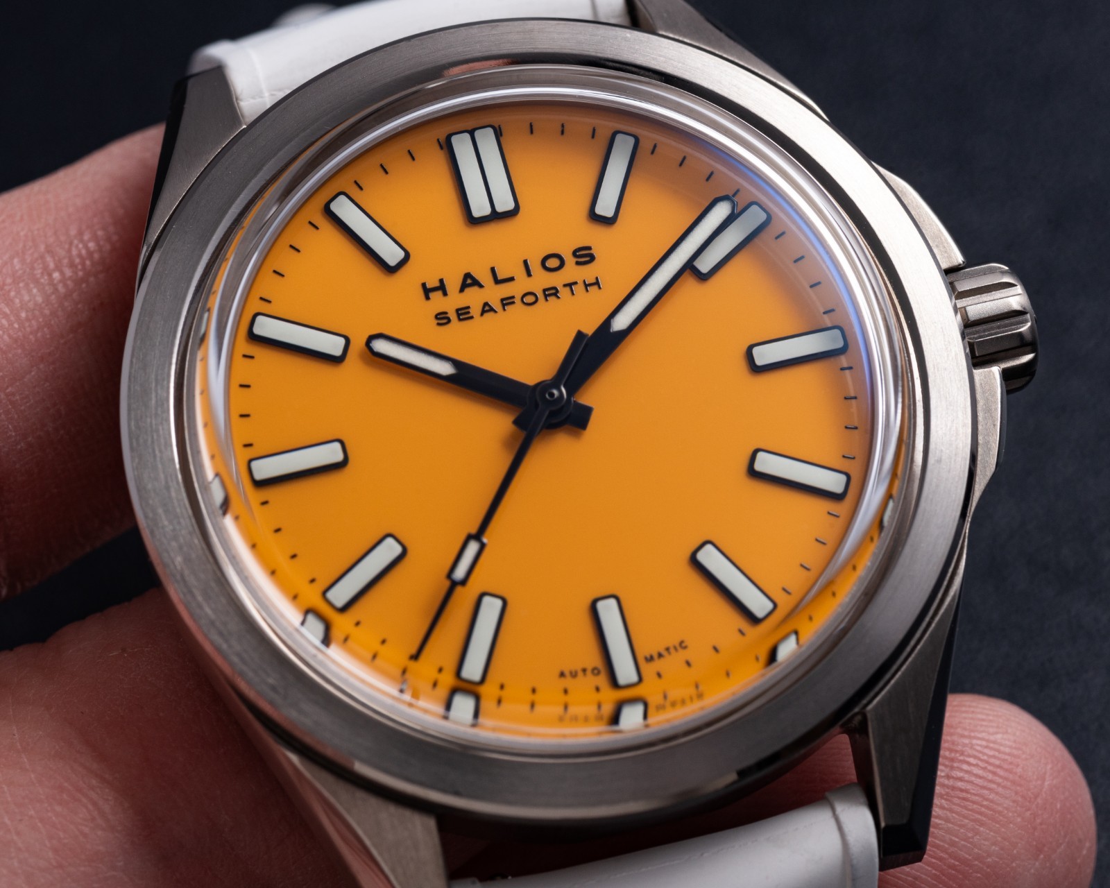 Halios Seaforth IV Ti Bahama Yellow Automatic Watch
