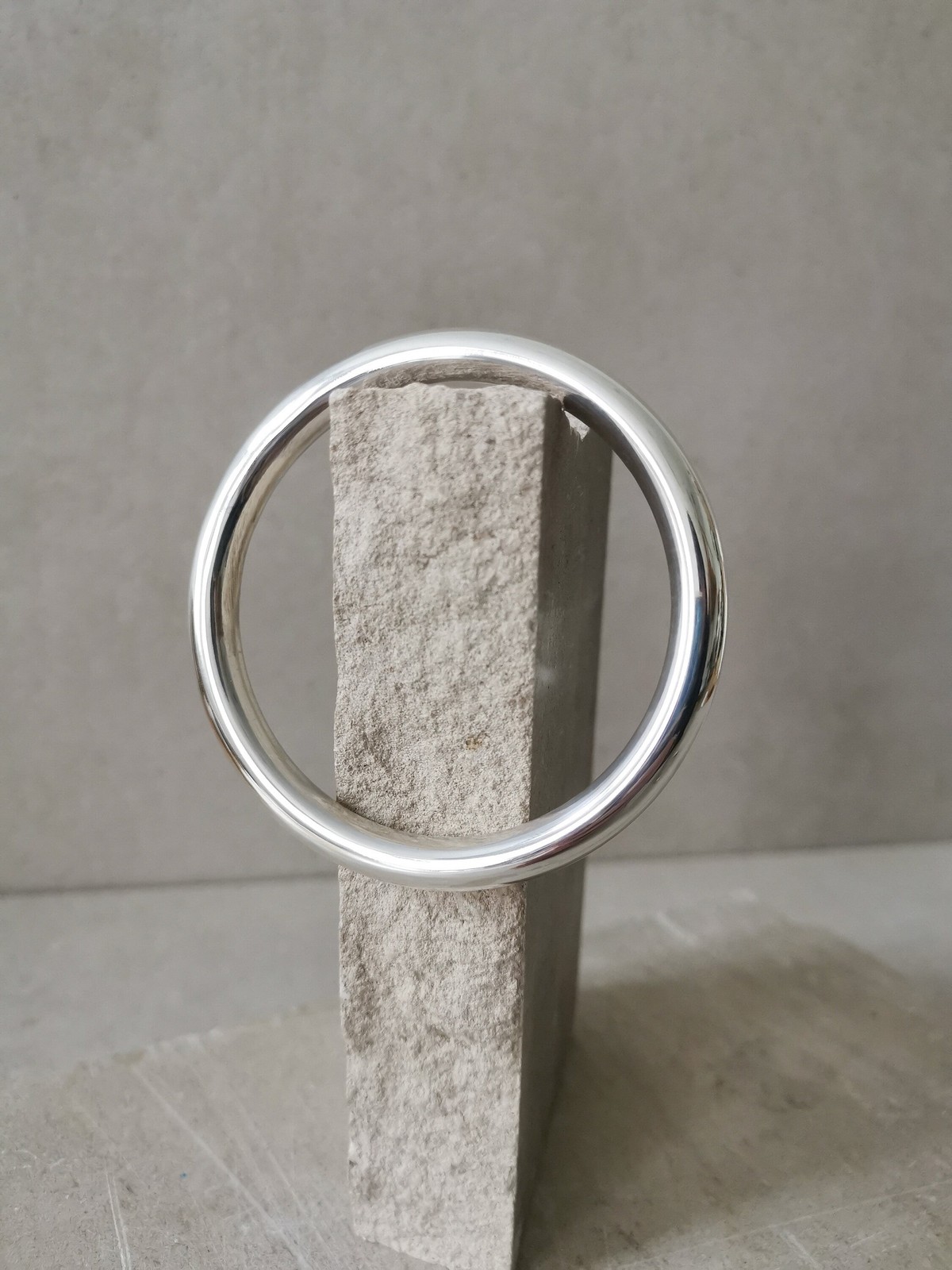 Sterling Silver Chunky Bracelet, Statement Bracelet Silver 925, Wide A