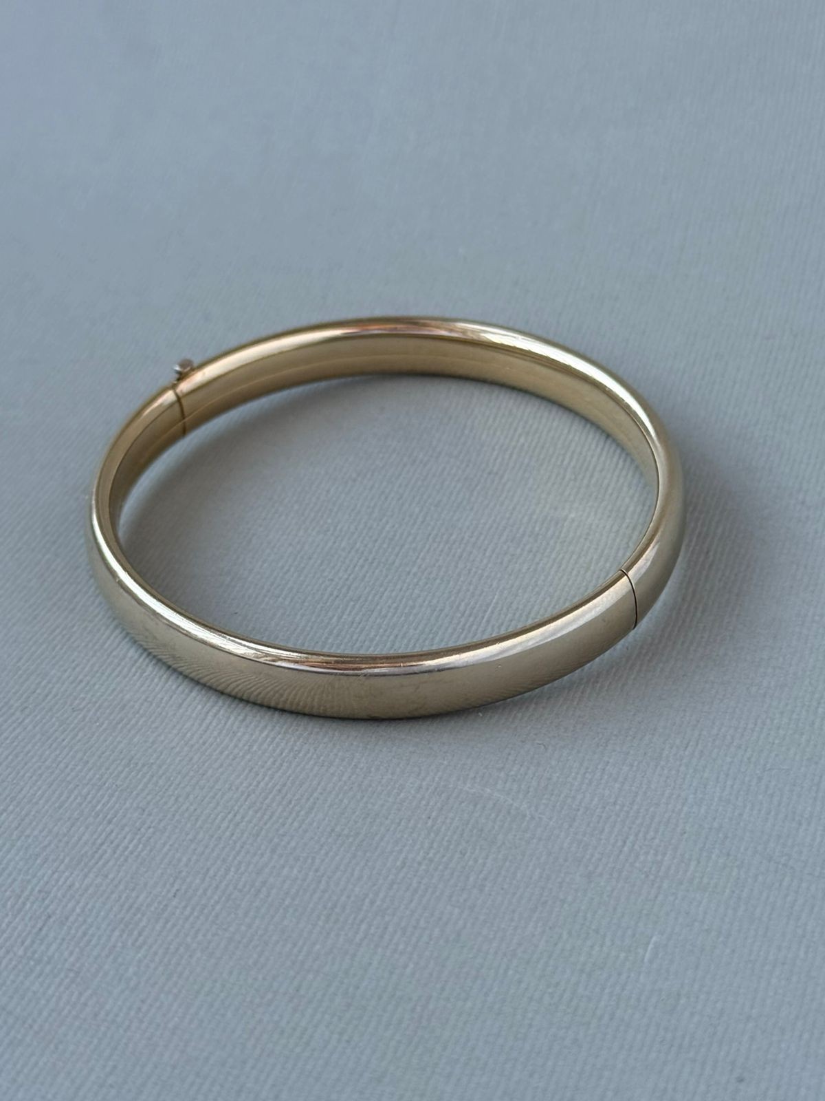 Antique Signed LAD Etched Gold Filled Bangle 1/20 14K GF Bracelet Diameter 2.35″