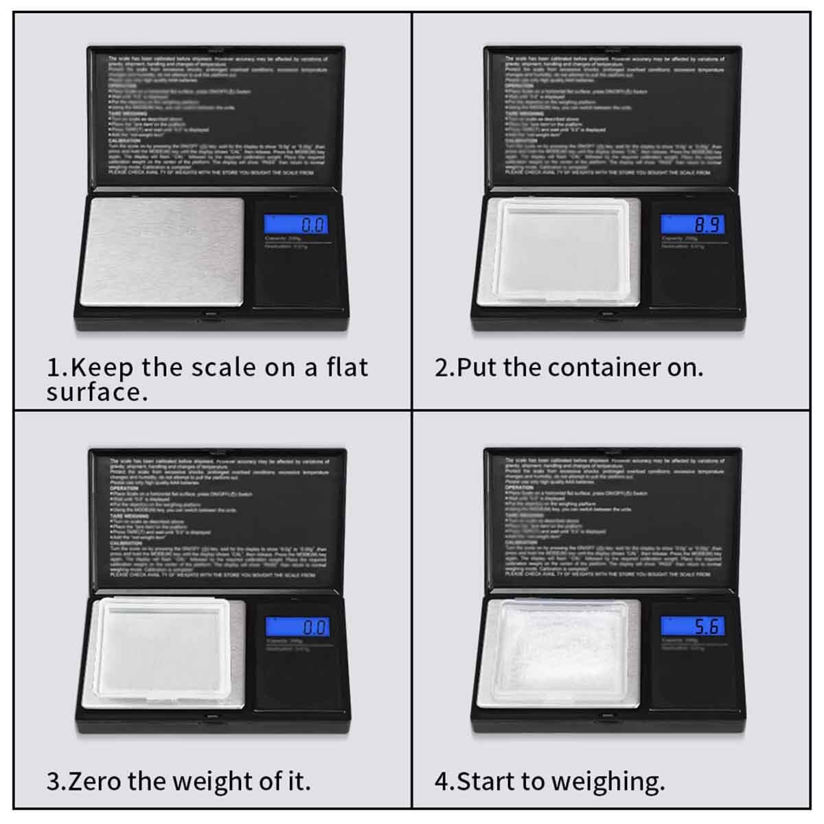 Digital 1KG x 0.1g Scale Jewelry Portable Pocket Balance Gram OZ. LCD Herb Gold