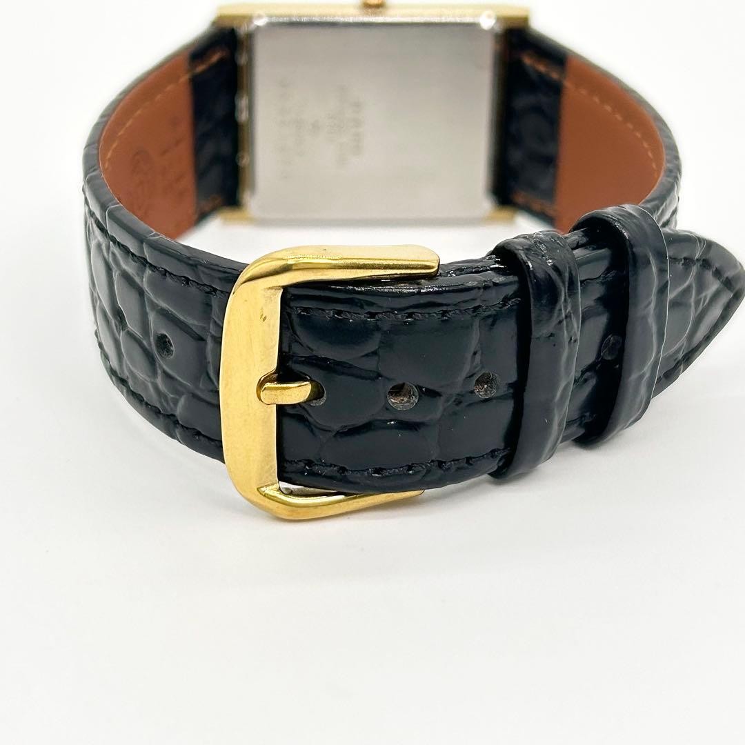 Rado Louvre 111.9528.9 Black Quartz Wristwatch Japan 0714189