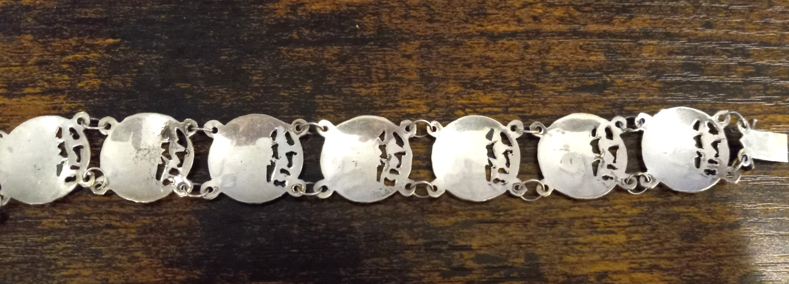 Vintage SIAM STERLING Silver BRACELET 7.5″