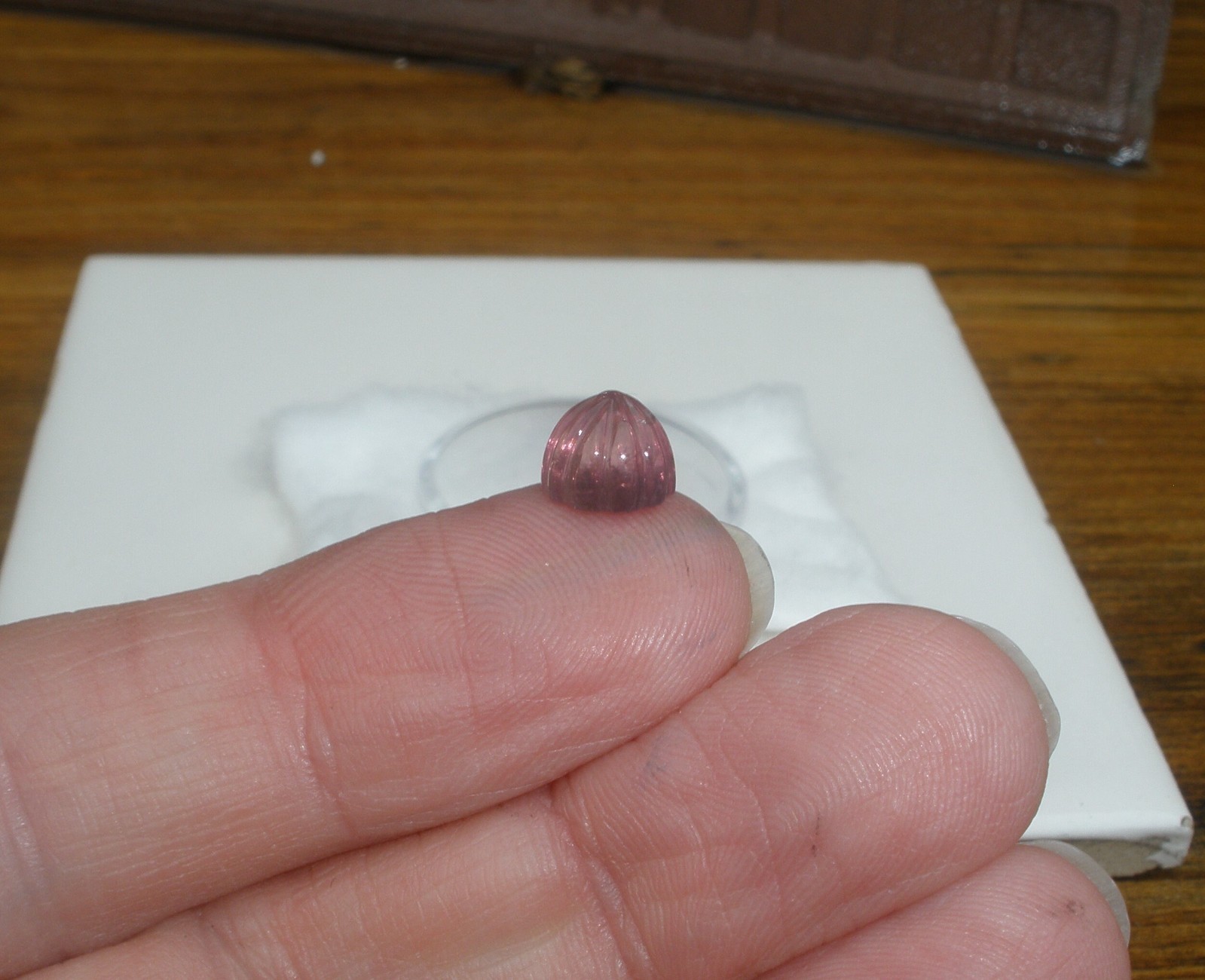 8mm Pink Tourmaline Fancy Round Bullet Shape Gem