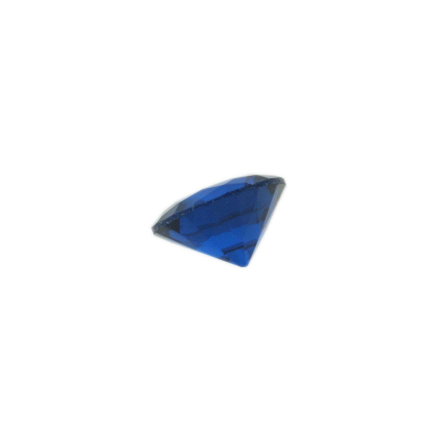 Loose Round Cut Shape Sapphire CZ Stone Single Blue Cubic Zirconia Birthstone