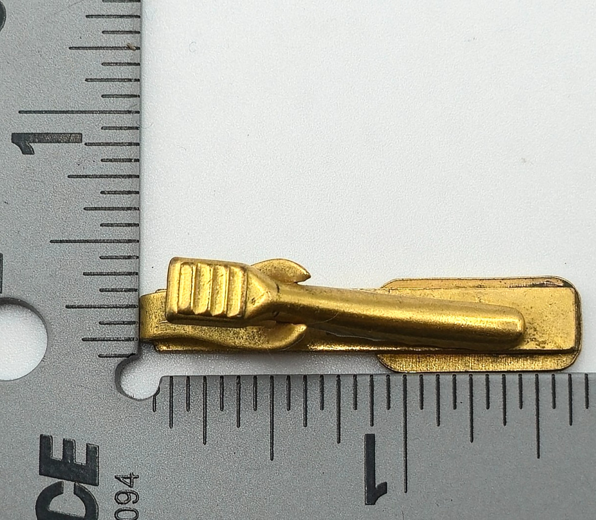 GTE Cufflinks & Tie Clip Set Gold Tone Logo Telephone Executive Service Award