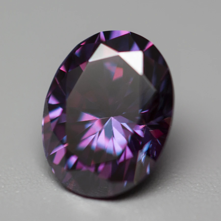 Royal Purple Multi-Shape Sparkling Moissanite Loose 0.5-3ct GRA Factory Directly