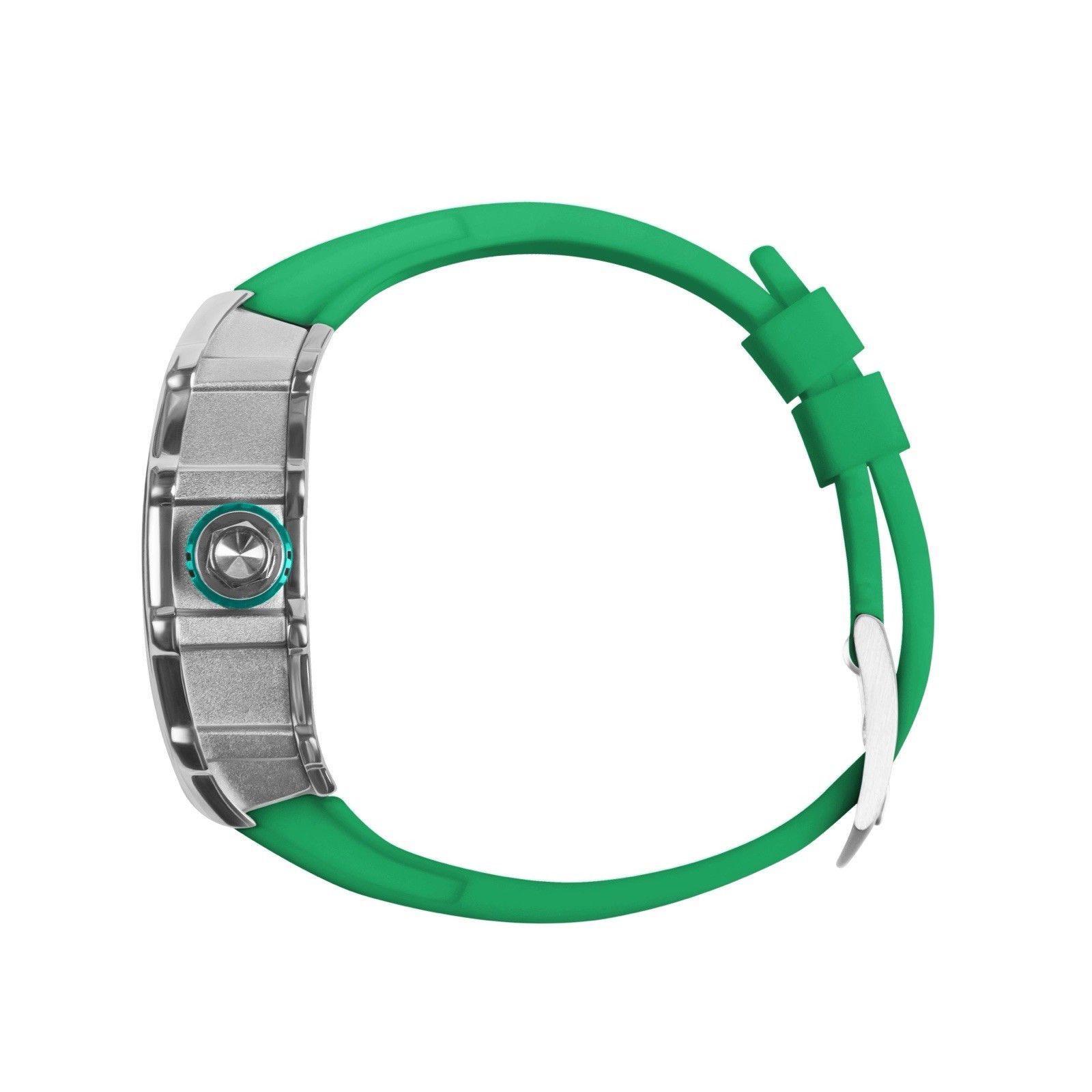 Mens Green & Silver Watch / Premium Stainless Steel Case – Two Year Warranty