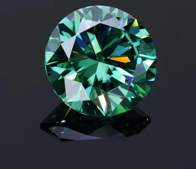 4 Ct Natural Green Diamond Round Cut VVS1 D Grade GDGL Certified
