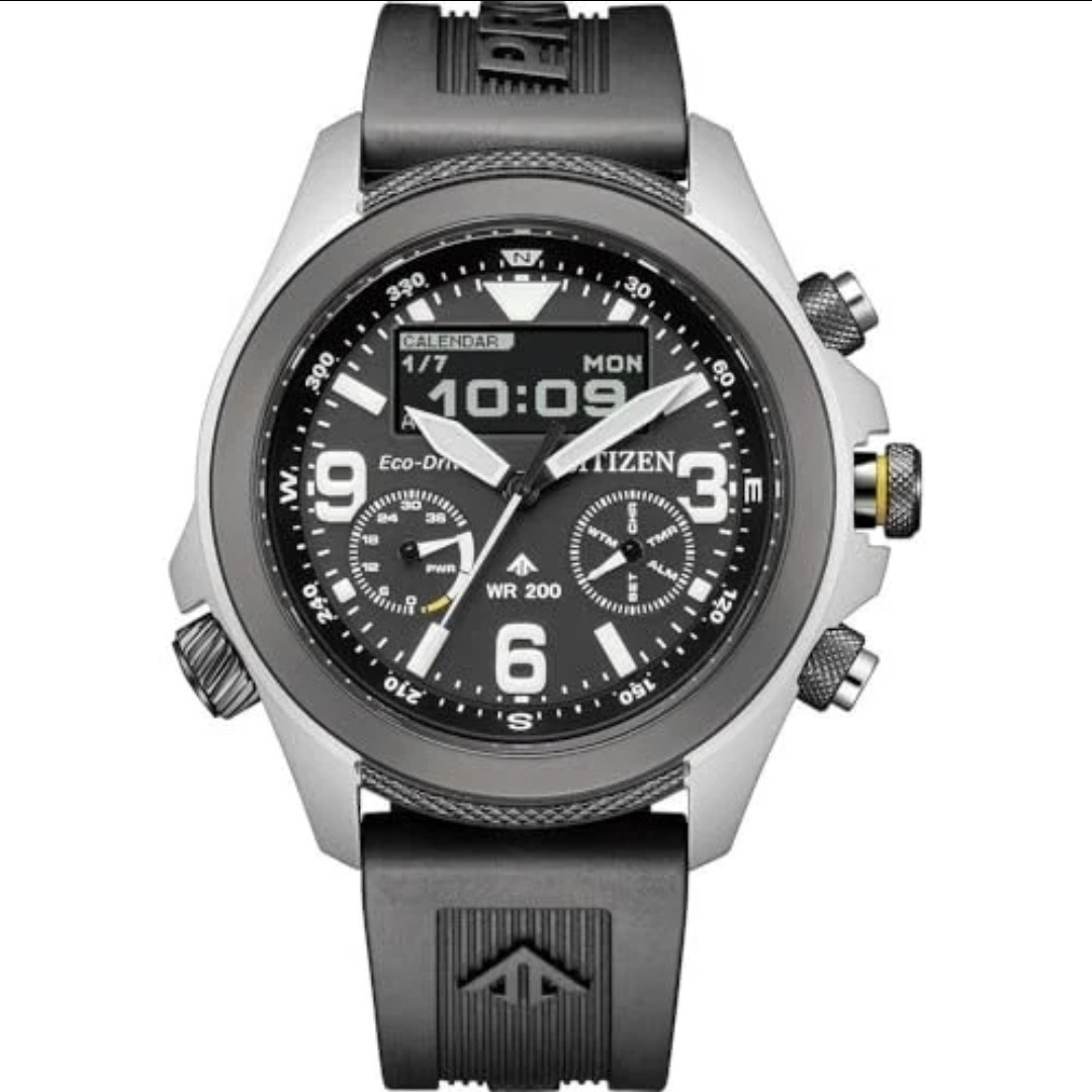 Unused CITIZEN PROMASTER LAND JV1007-07E Black Eco-drive Men’s Watch in Box