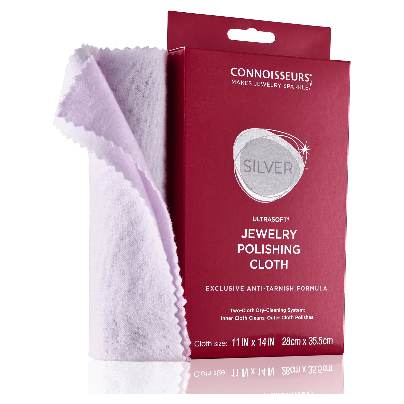 Connoisseurs Silver Jewelry Polishing Cloth