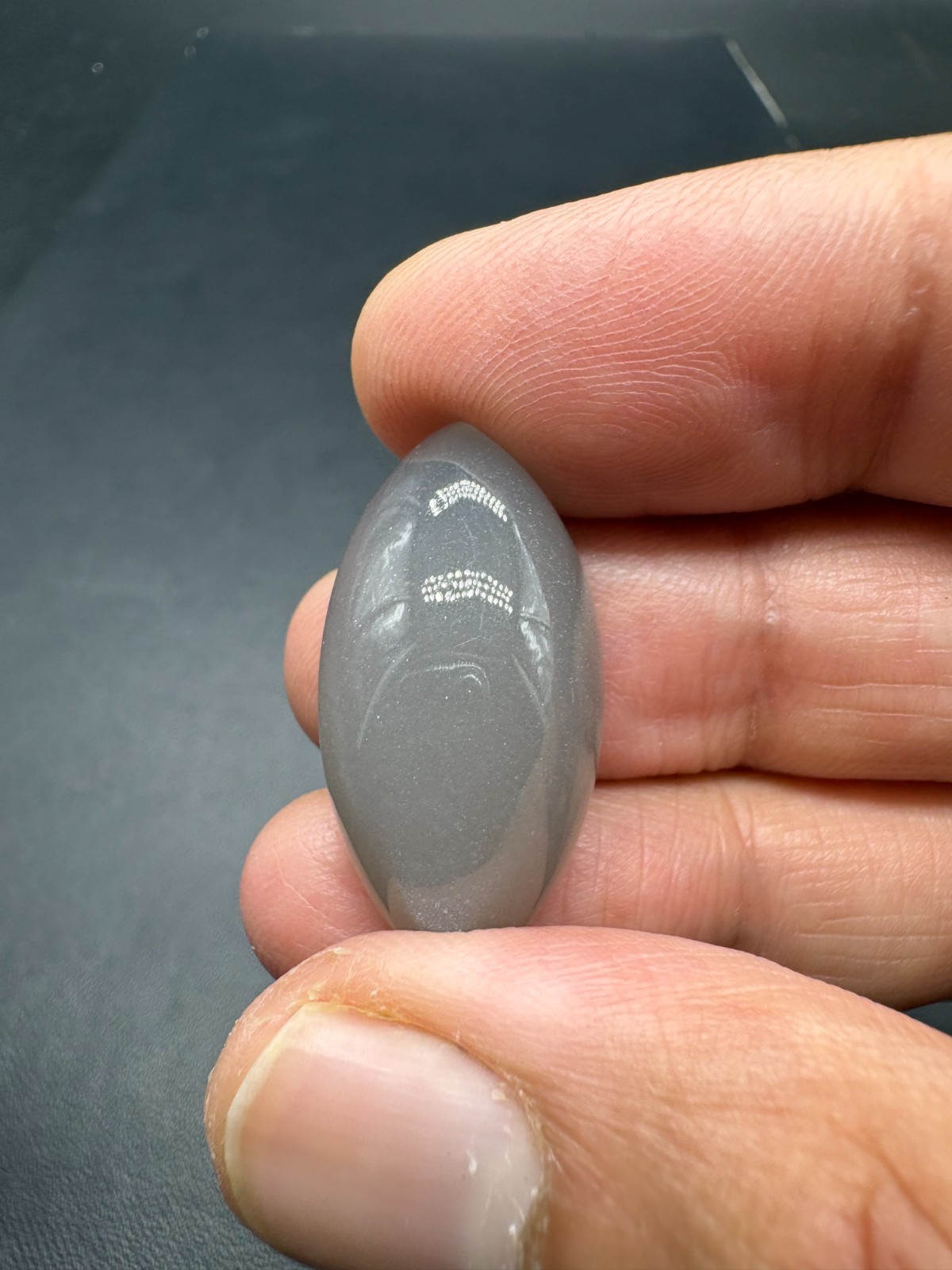 Natural Grey Moonstone Marquise Cabochon 30X15mm Loose Gemstone | 28.30 Carats