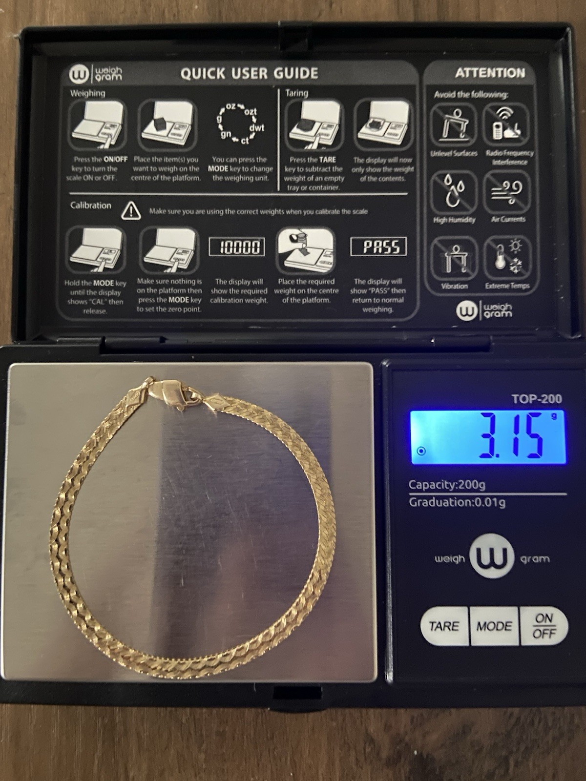 Vintage 14K Gold Reversible Diamond Cut Herringbone Bracelet 7” 3.15g 4mm