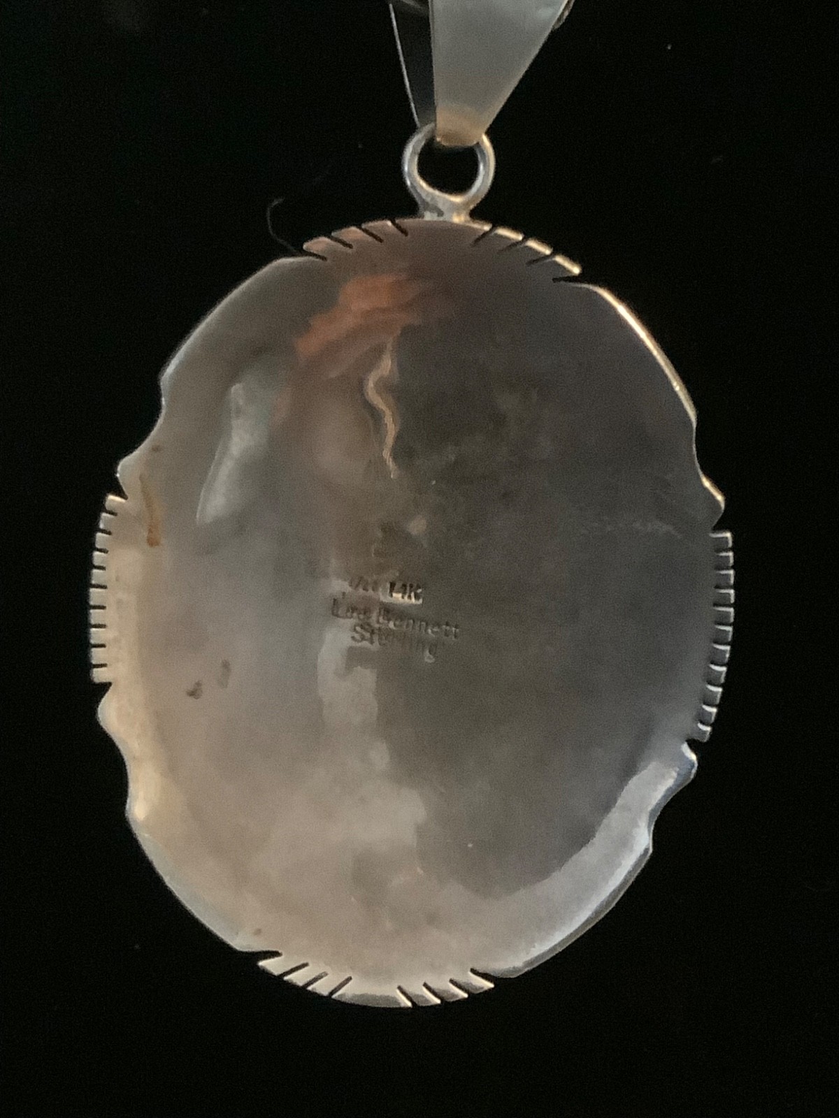 Vintage Lee Bennett Sterling & 1/20 14k Gold pendant & Chain