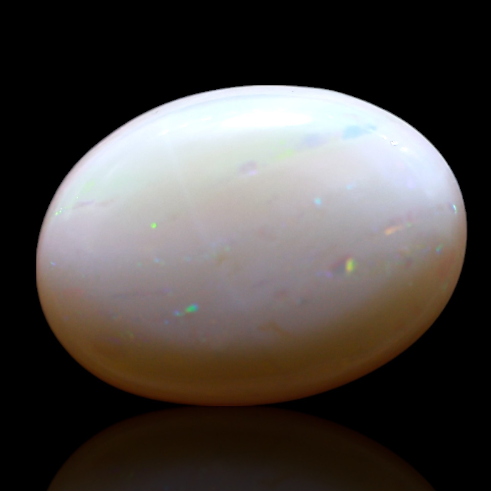 Natural Oval Fire Opal Gemstone 1.40 Cts Wire Wrap Cabochon Australia 10x7x3 mm