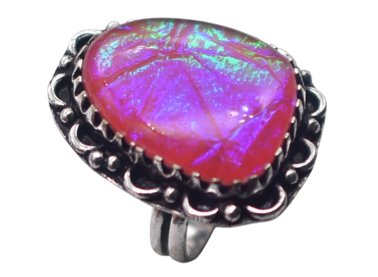 Australian Triplet Opal Natural Gemstone Antique Ring US Size-6.75 R 4940