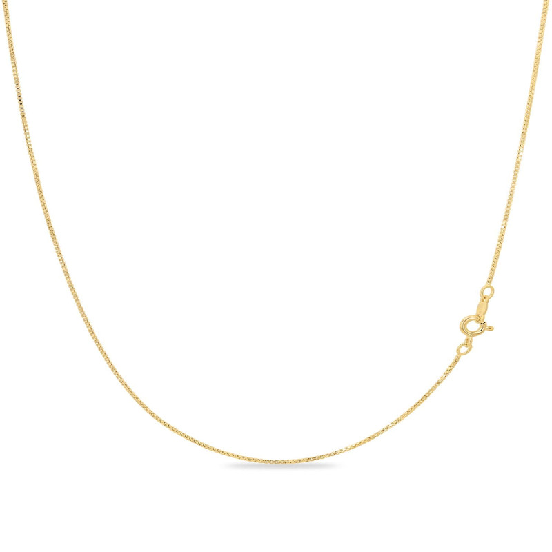 Kezef 18Kt Yellow Gold Plated 925 Sterling Silver 1Mm Chain Necklace For Women