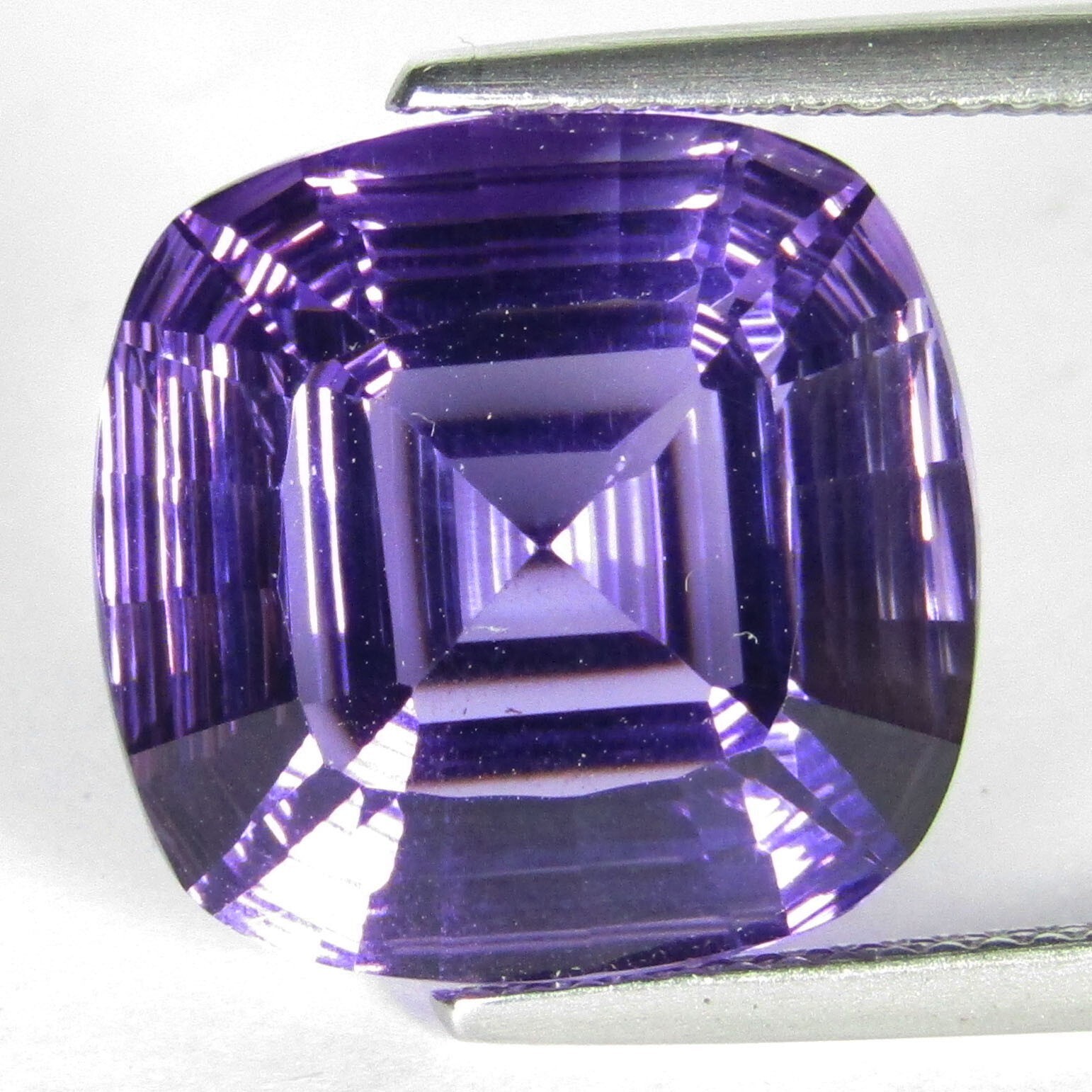 19.80Cts Genuine Natural Amethyst 16.7mm Fashion Cushion Cut Loose Gemstone