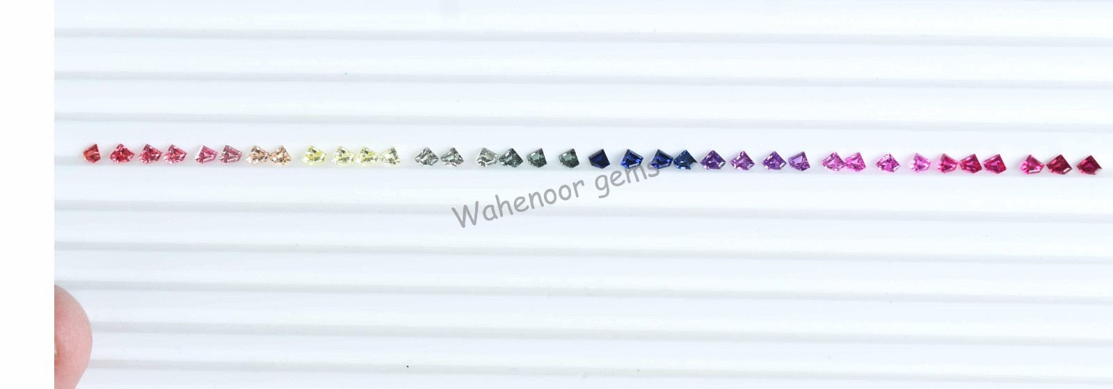 3*4 mm Natural Rainbow Sapphire Fancy Cut 36 pcs Stunning Loose Gemstone