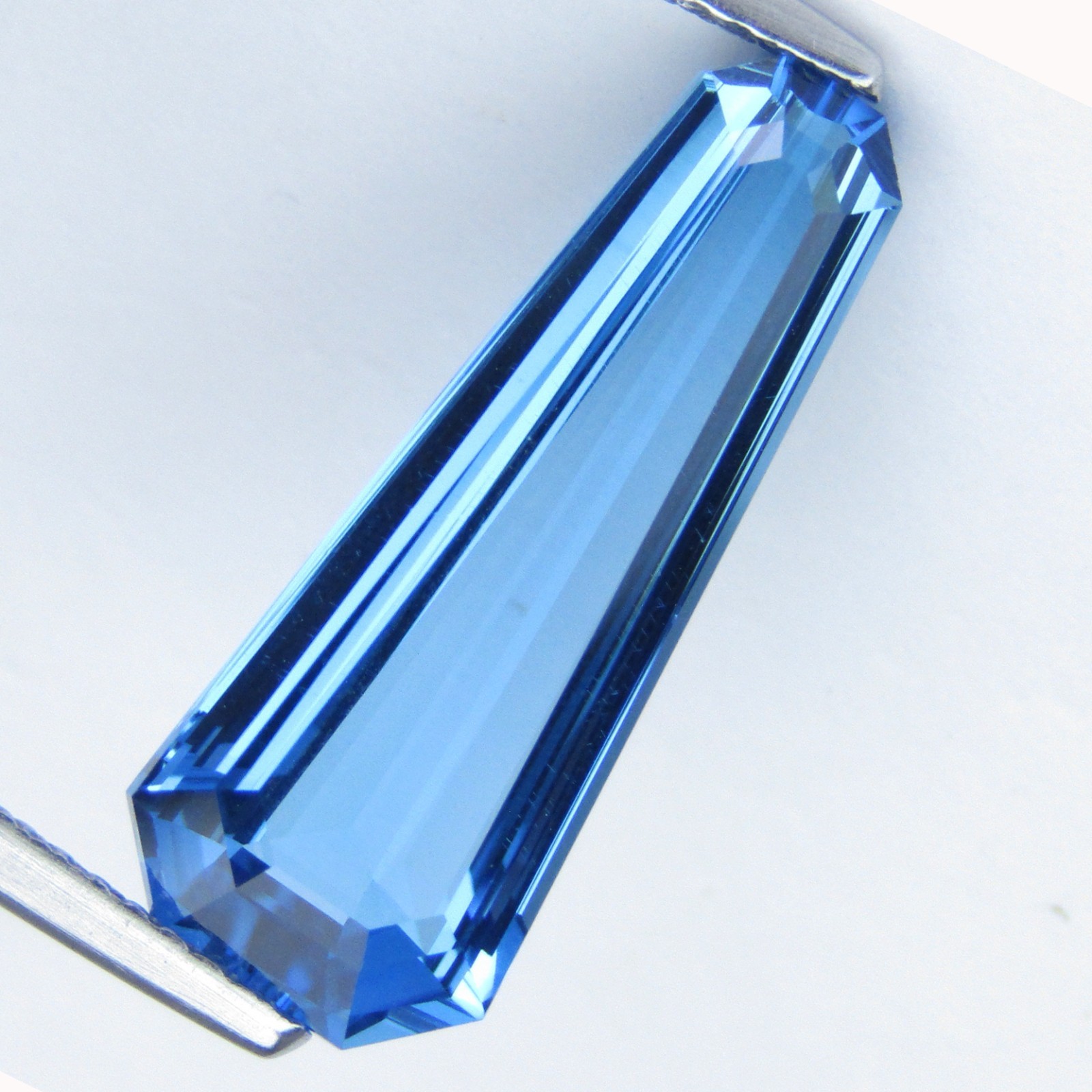 6.52Cts Glorious Natural Swiss Blue Topaz Fancy Cut Pendant Collection Gemstone