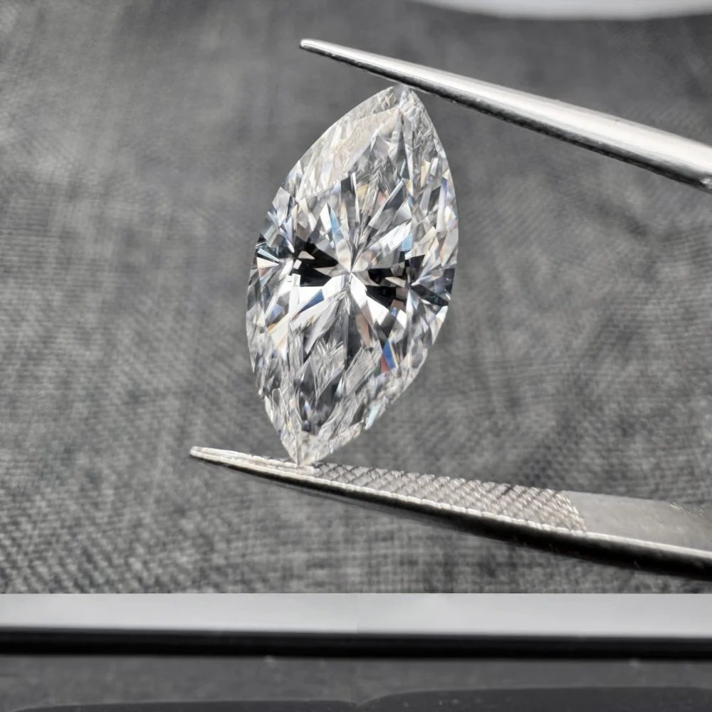 US Hot Sale 1-8pcs Marquise Cut 0.1-5ct Moissanite Loose D Color VVS1 GRA