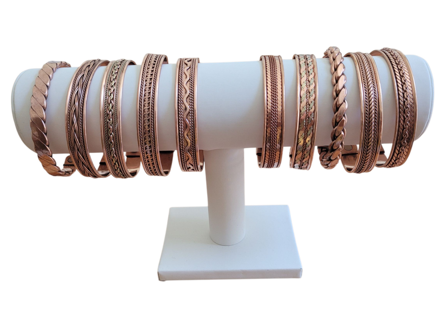 Pure Copper Magnetic Bracelet Arthritis Pain Therapy Energy Cuff Bangle
