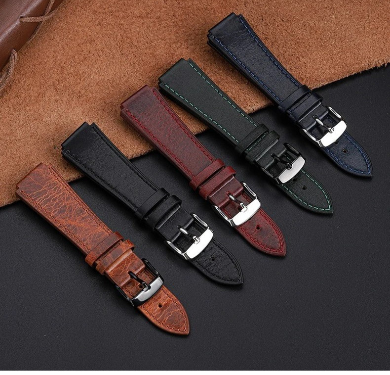 For Casio AE1200 AE1300 W-216H/W-218/WS-1400 W-737H Retro Leather Watch Strap 18