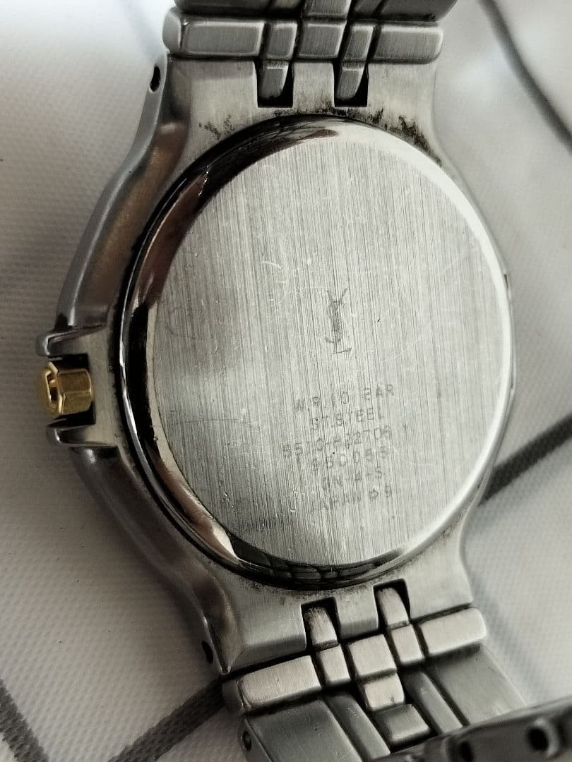 Men’s Yves Saint Laurent watch, two-tone, working condition.