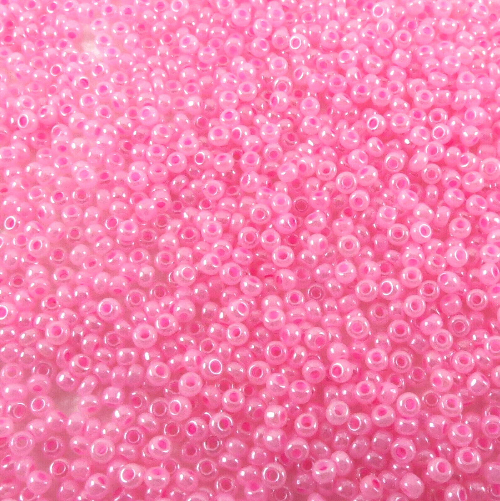 10/0 Preciosa Ceylon Pink Czech Round Seed Beads