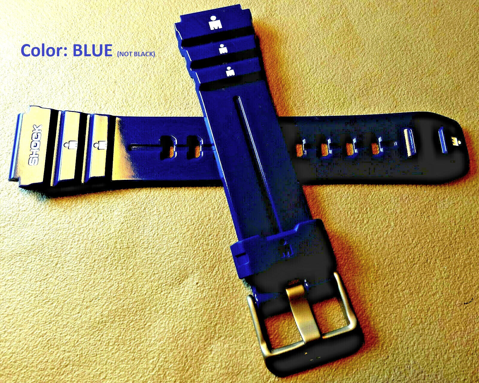 BLUE Timex Ironman Triathlon Shock T5K476 Classic 30 Lap 18mmSport Watch Band