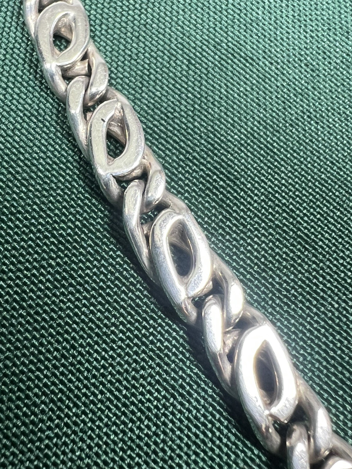 VTG MEXICO 925 STERLING SILVER ANCHOR SCROLL MARINERS CHAIN LINK NECKLACE 94g