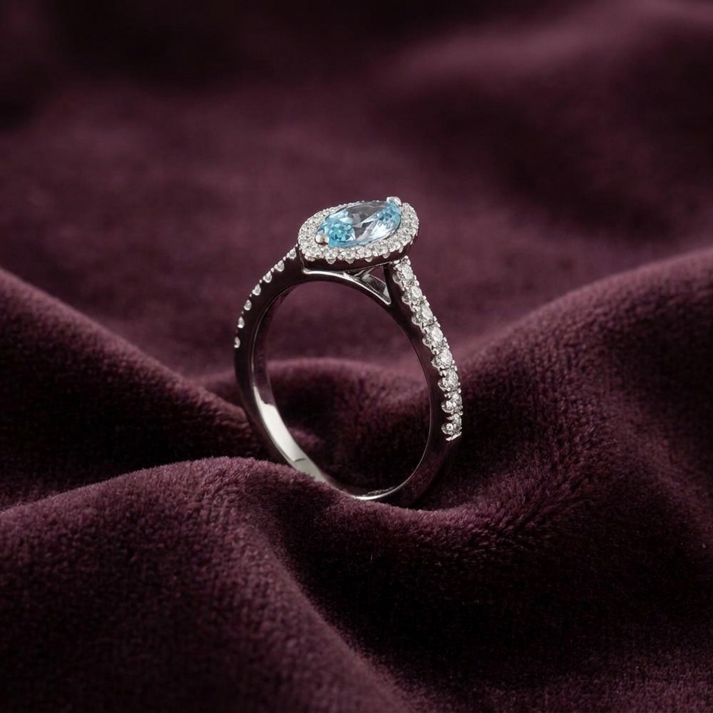 1.24ct Marquise Lab Grown Diamond Engagement SOLD 18K White Gold
