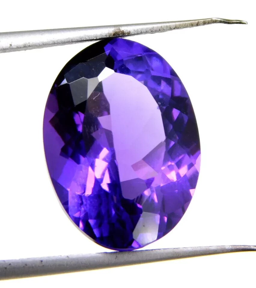 STUNNING Purple Amethyst Oval Shape 7.10 Ct EGL Certified Natural Loose Gemstone