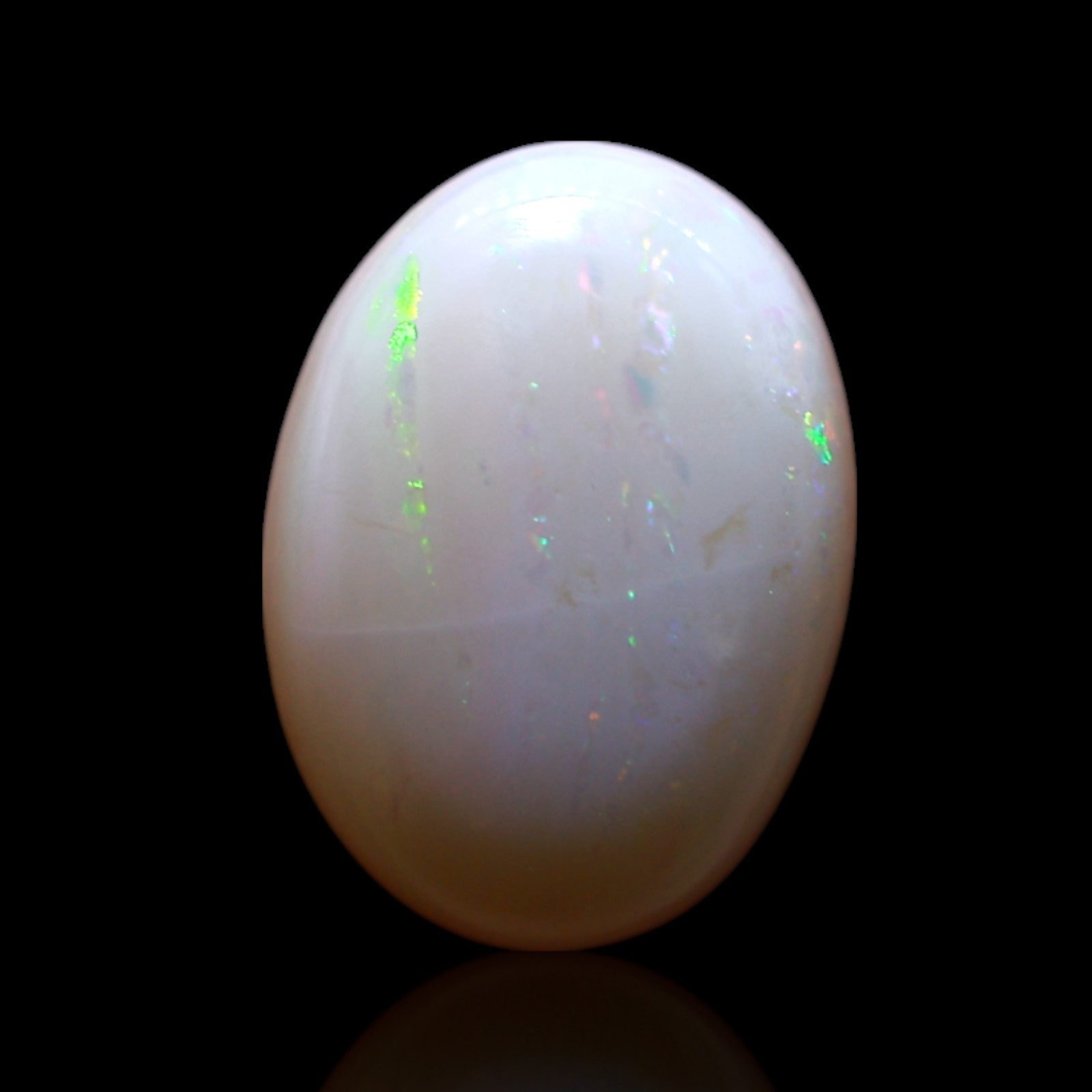 Natural Oval Fire Opal Gemstone 1.40 Cts Wire Wrap Cabochon Australia 10x7x3 mm