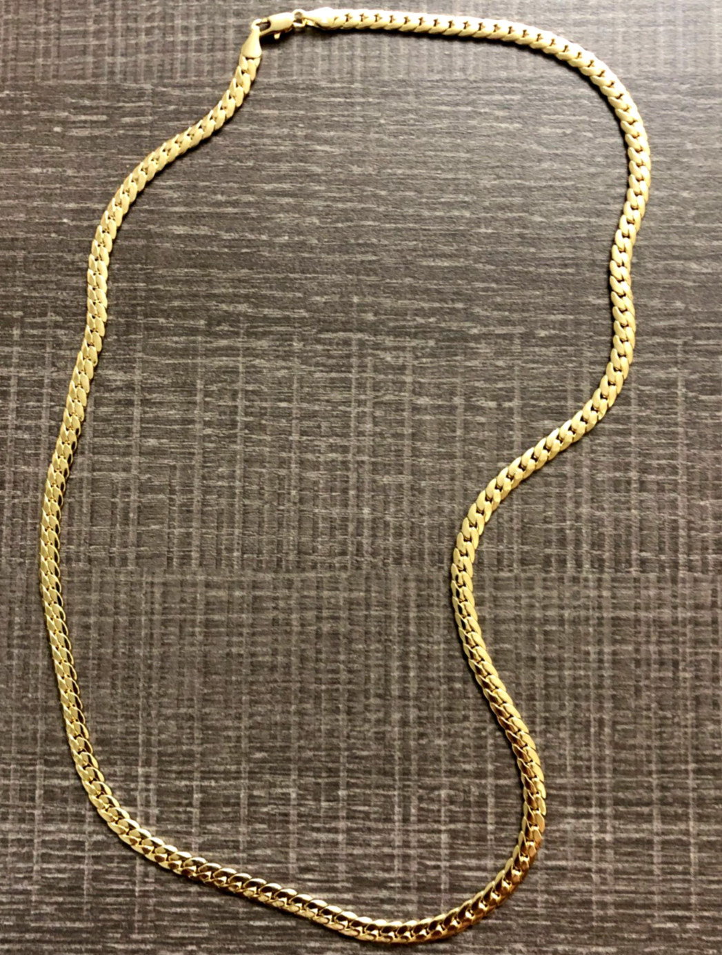 Heavy Men’s 14k Gold Stamped Plated Miami Cuban Link Chain Necklace 24-inch 4MM