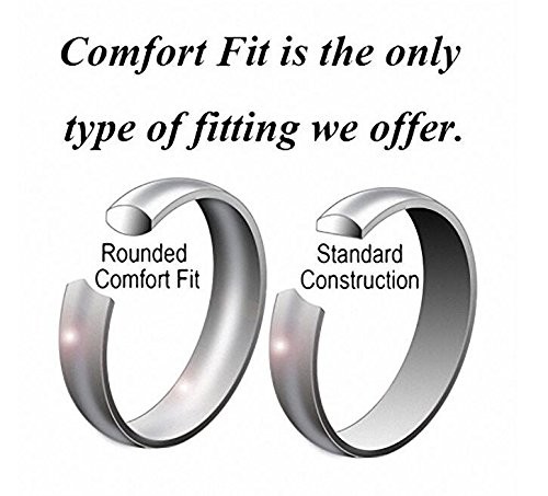 1mm 2mm 3mm 4mm 5mm 6mm 7mm 8mm Tungsten White/Yellow Gold/Rose Gold Plated W…