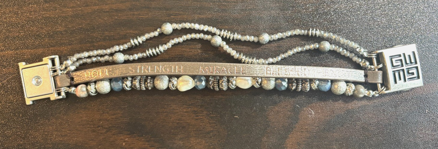 Good Works Leather Beaded Bracelet 4 Strand