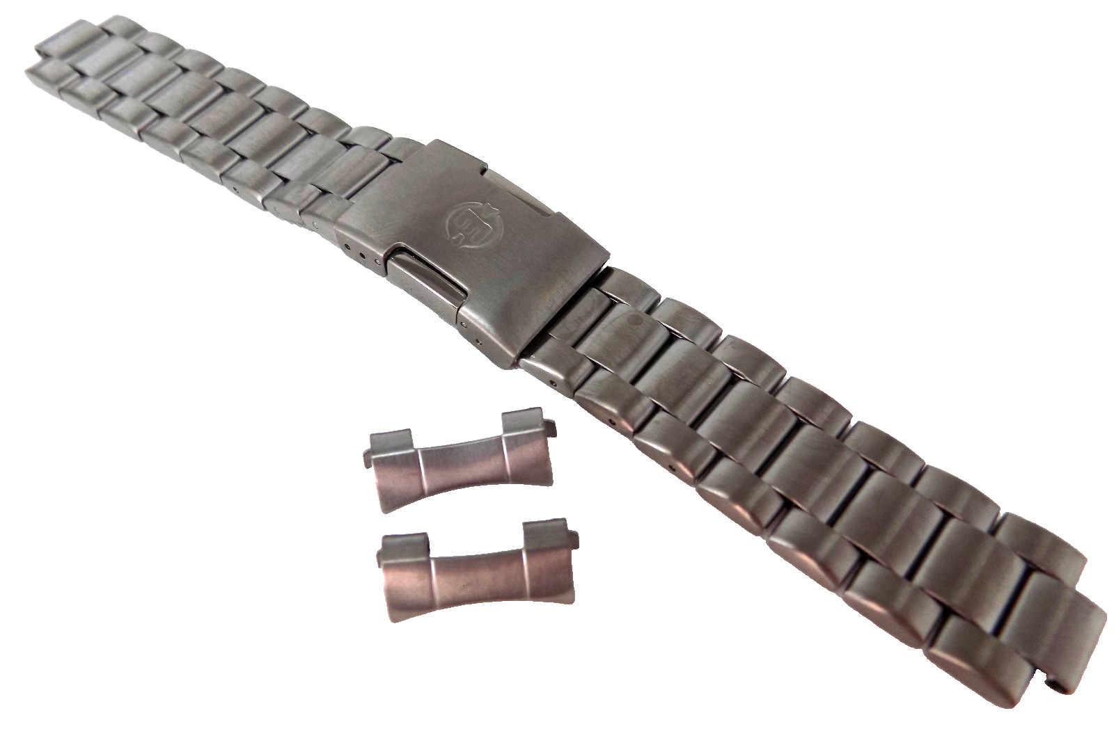 New Timex Expedition Watch Band T49937 20mm Gun Metal Stainless Bracelet 7.5″
